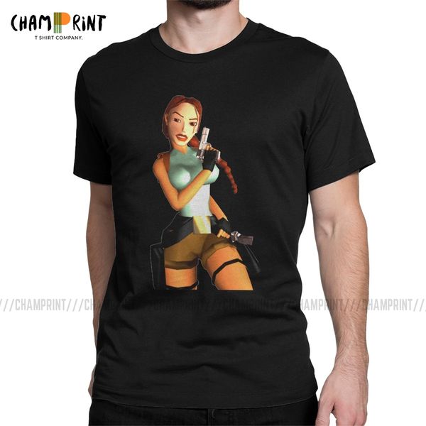 

vintage tomb raider lara croft adventer game for crew neck short sleeve tees unique clothes sport hooded sweatshirt hoodie men t shirt