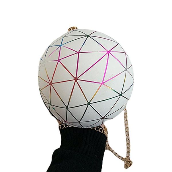 

shoulder bags women lightweight ball shaped bag stylish round phone holder carrier outdoor daypack crossbody with chain strap