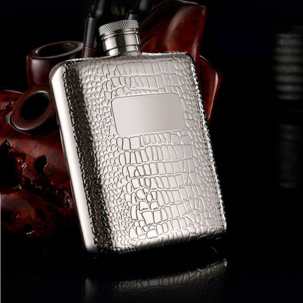 

portable stainless steel 304 hip 6oz mini metal pot 170ml alcohol container whiskey flask name brand honest q1222