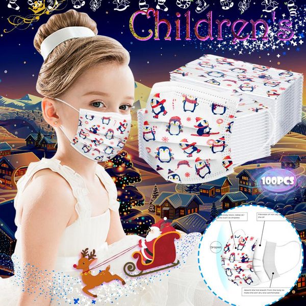 

2020 рождество детская маска одноразовая маска 3ply ушные петли для лица маски обложка дети защищать unisex маски для детей bbyqvt garden201