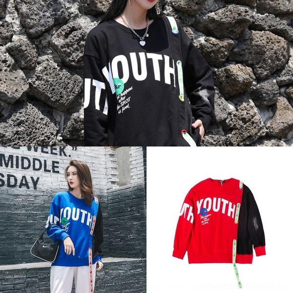 

sd487 2020 autumn style fashion brand korean women's ins hoodie hoodies new hoodies autumn and winter hoodie women c0vid, Black