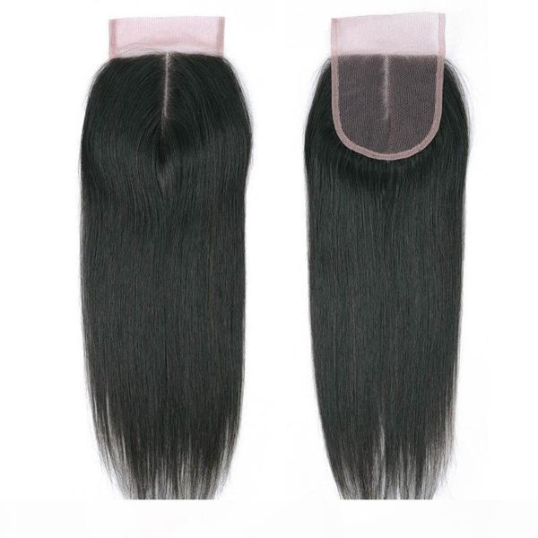 

brazilian malaysian peruvian straight human hair weave 4x4 closures only natural black #99j color lace frontal closure 40g piece 10-18 inch, Black;brown