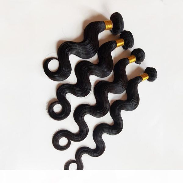 

brazilian hair weave body wave unprocessed virgin 8-28inch indian hair extensions brazilian virgin hair weft natural color 3 4 5pcs lot, Black