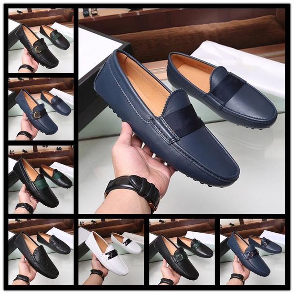 

a1 fashion designer business dress men's shoes leather tassel gentleman banquet driving shoes men's casual shoes 38-45 size, Black