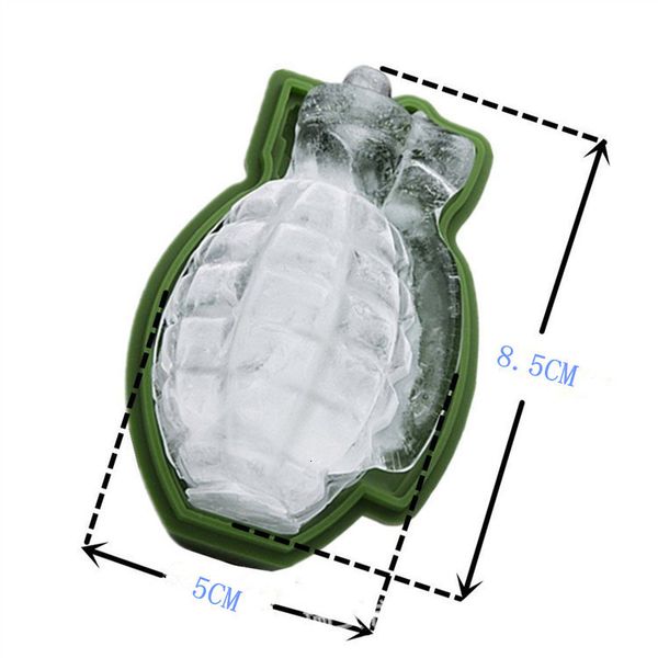 

grenade shape ice cube mold creative ice 3d cream maker party drinks silicone trays molds kitchen bar tool men