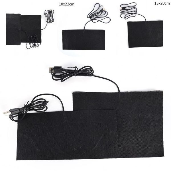 

outdoor t-shirts warm back neck fast-heating carbon fiber heating pad hand warmer usb film electric winter infrared fever heat mat, Gray;blue