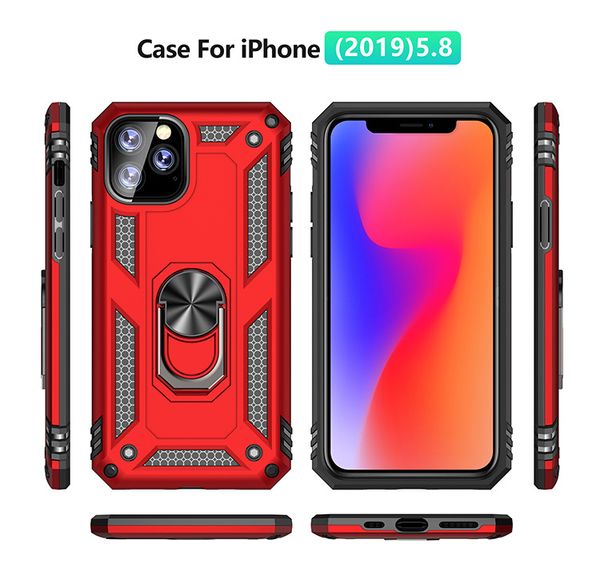 

hybrid armor cover for for iphone 12 pro max xr x xs 8 7 samsung note 10 pro a70 a20e a2 core a70 m30s huawei p30 magnetic stand armor case