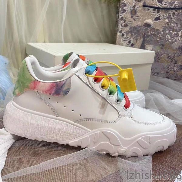 

new multicolors oversized court trainer platform casual shoes multi color white black orange green red blue glow in the dark women lz