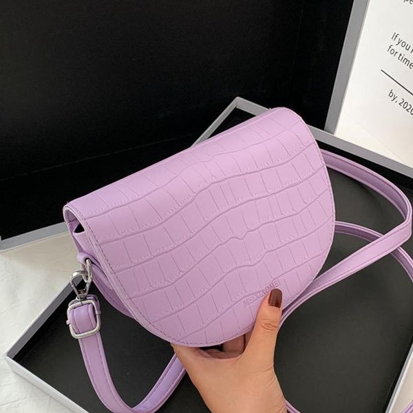 

women's designer luxury handbag 2020 fashion new pu leather women handbags crocodile pattern shoulder messenger bag