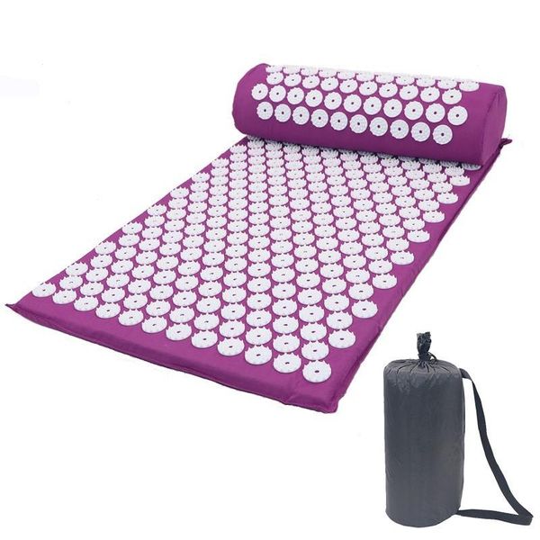 

66*42cm massager cushion massage yoga mat acupressure relieve stress back body pain spike mat acupuncture