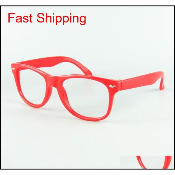 

12 solid colors frame for kids nerd eyewear frame children sunglasses fram no lenses baby party glasses qylbcz homes2007, Black