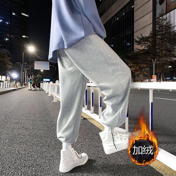 

2021 new inverno novas chegadas esportes calas de hip dos homens na moda marca grande reta solto p camuflagem quente frete ybb5, Black