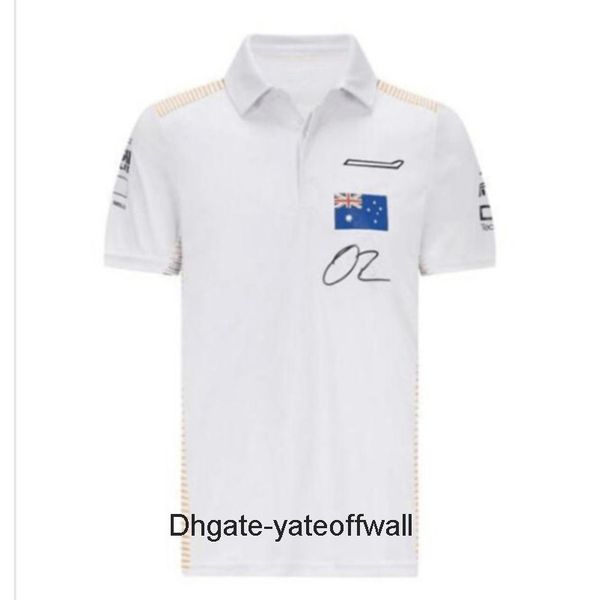 

summer t shirts men's polo suit f1 formula one racing brand t-shirts mens womens casual sports short sleeve race jersey with custom sty, White;black