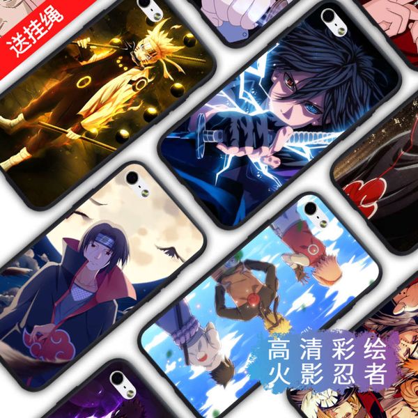 

bgrfnaruto is suitable for 5s mobile phone case, vip 5 sets, sasuke ultra-thin silicone soft edge, package anti falling animationswza