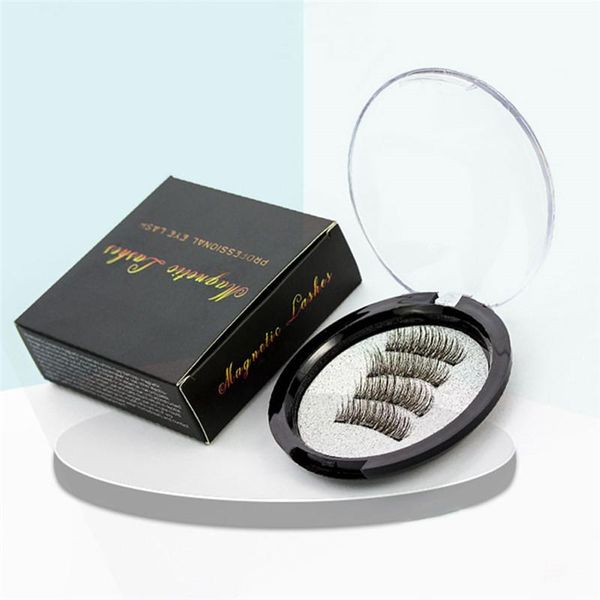 

false eyelashes 4pcs magnet mink lashes 100% magnetic natural hair eye 3d fake lash fluffy faux cils magnetique