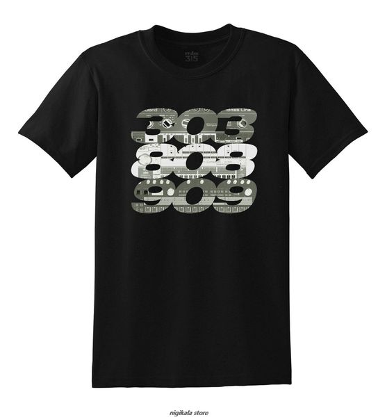 

acid 303 808 909 t shirt roland synth trax 88 old school house 90s techno shirt высокое качество man футболка спортивная с капюшоном толстов