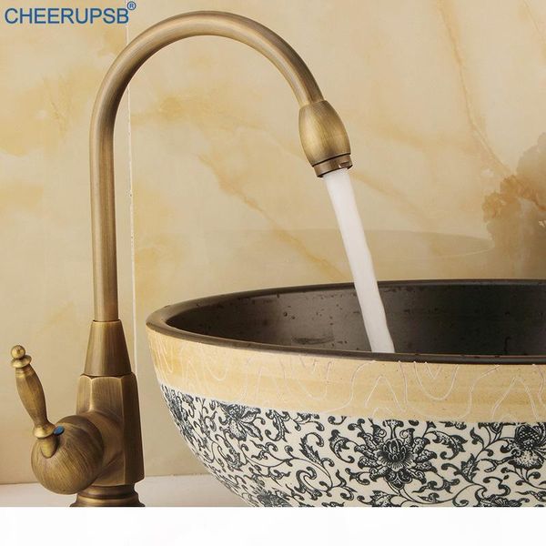 

wastafel mengkraan bathroom single handle vintage faucet cold water mixer tap brass plated basin faucets gold copper basin