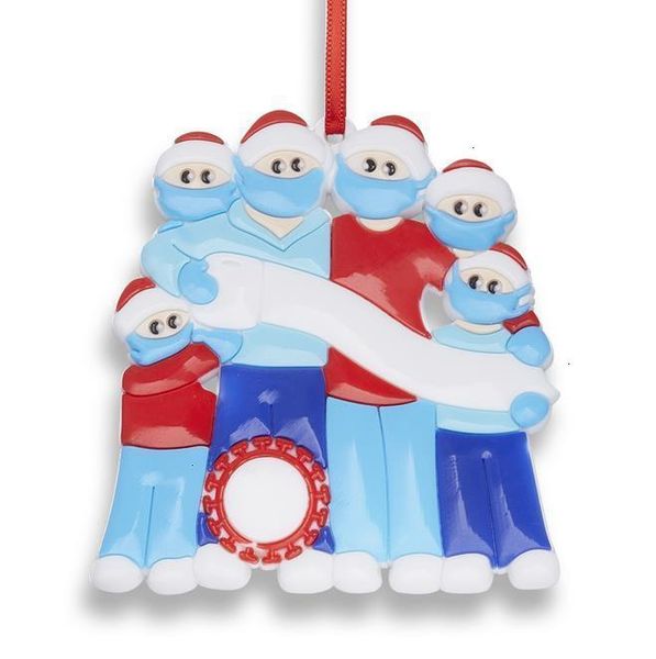 

mask name snowman 2020 family handwritten diy hanging pendant christmas tree ornaments dhl 7ao