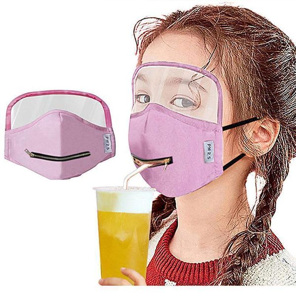 

shield face new masks creativity kids eyes integrated cotton zipper mask dustproof breathable mouth cover fy9172 zyf fas