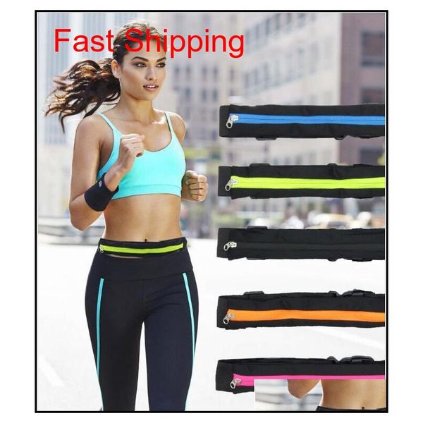 

outdoor stretch sports waist bag men and women fitness running cycling waist pack anti-theft waterproof mobile phone bag invisible jjbv8