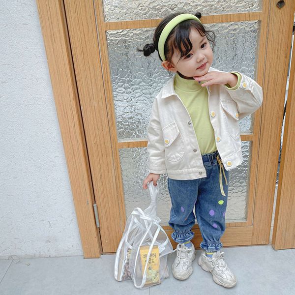 

doll children's new korean cartoon autumn 2020 three dimensional pocket coat girls' cardigan top, Black