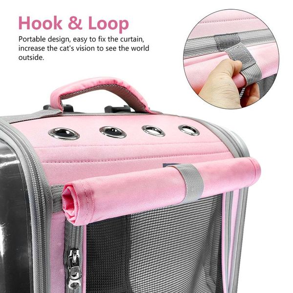 

pet cat carrier backpack breathable cat travel outdoor shoulder bag for small dogs cats portable packaging carrying pet jllxss