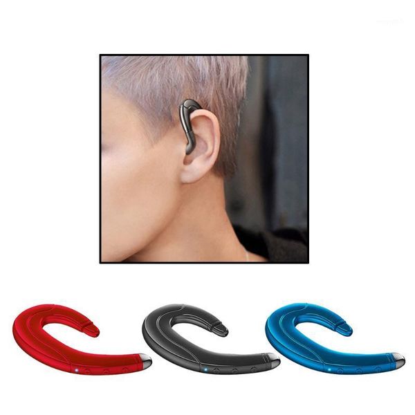

ear-hook bluetooth headset with mic lightweight noise cancelling wireless painless wearing earphones for android phones/1