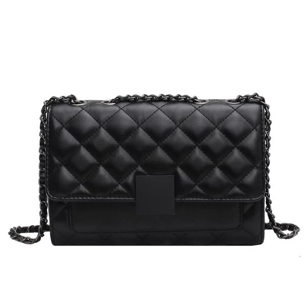 

winter black qui sewing small inclined shoulder bag handbag 2020 new style restoring ancient ways joker contracted single shoulder bag handb