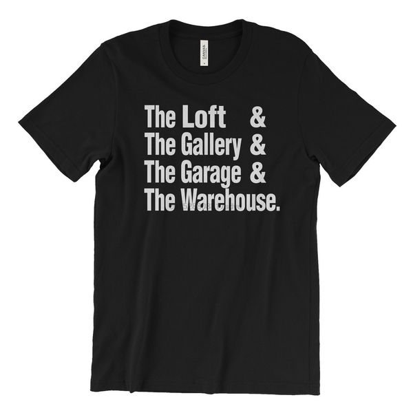 

the loft gallery paradise garage warehouse nightclub larry levan comfortable casual short sleeve print tee sport sweatshirt hoodie t shirt