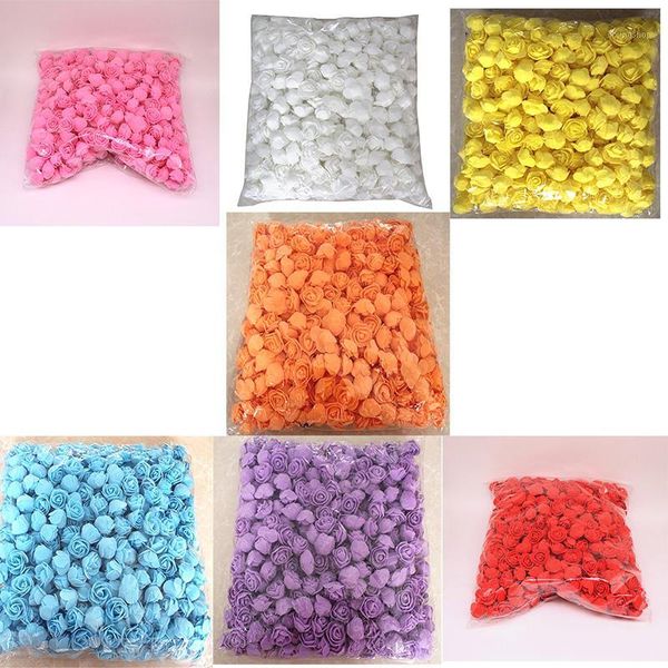 

500pcs/lot these flowers are used to decorate flores man-made decorative roses head rose bear wedding house artificial flower re1