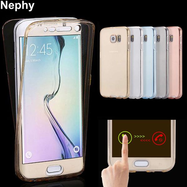 

qanephy mobile phone cover samsung galaxy ultra thin transparent tpu shell samsung galaxy s4 s5 s7 s6 edge s 4 5 neo 6 7 duoslk