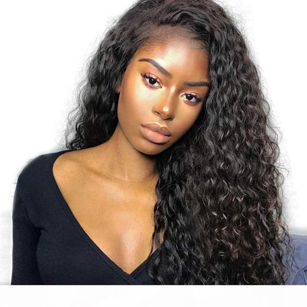 

brazilian kinky curly lace front wig for african americans pre plucked hairline glueless full lace wigs kinky curly virgin human hair, Black;brown