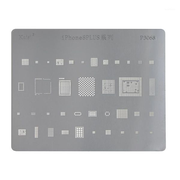 

phone motherboard ic chip ball soldering net for x for appe 8 8plus logic board repair tool stainless steel plate1