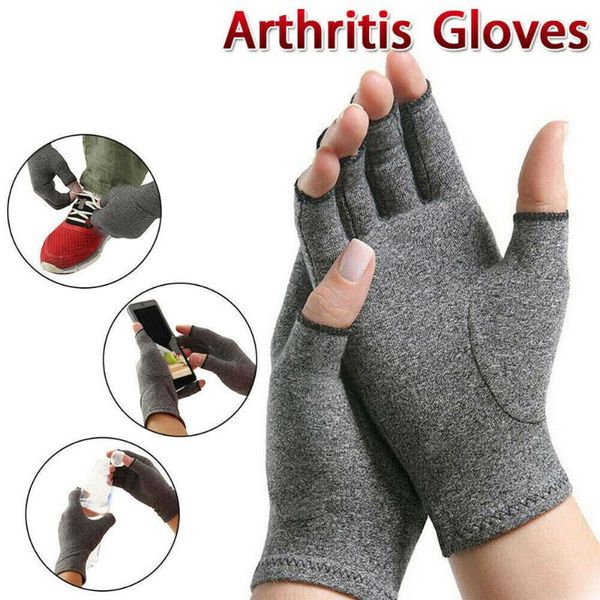 

wrist support arthritis gloves men women compression hand glove for magnetic anti health therapy, Black;red