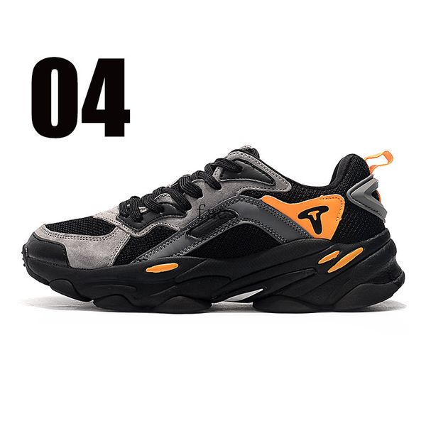 

treeperi fashion chunky 700 running shoes us 8.5 eur 42 black grey orange for men sneakers