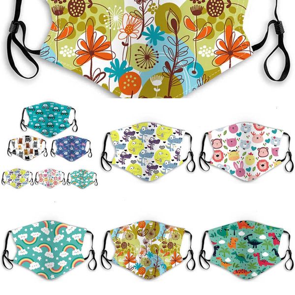 

factoryr3afface face children's kids masks mask designer cartoon butterfly dinosaur masks pm2.5 dust-p 1bsv