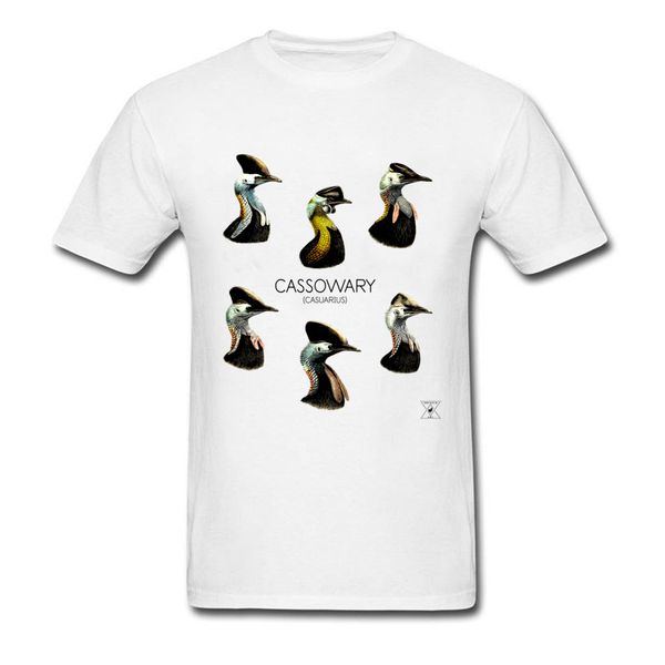 

shirt for men t-shirts camisa cassowary print tshirt tees white clothes casual short sleeve sport hooded sweatshirt hoodie