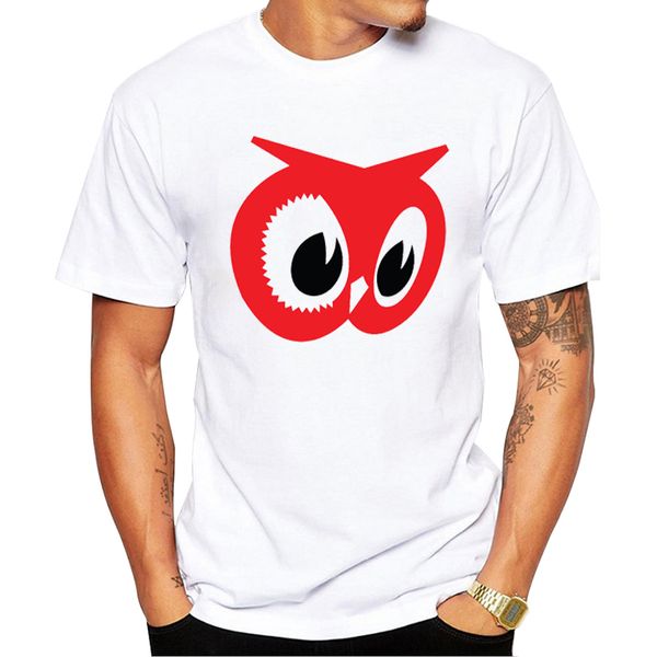 

teehub fashion red owl printed men t-shirt summer tshirts short sleeve casual funny owl face tees sport hooded sweatshirt hoodie