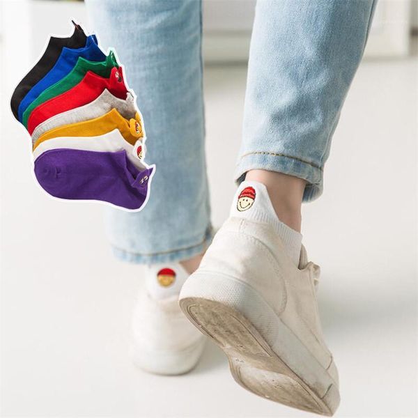 

men socks cotton low ankle 5 pairs/pack spring summer and autumn colorful funny sock men and male black cartoon sock1
