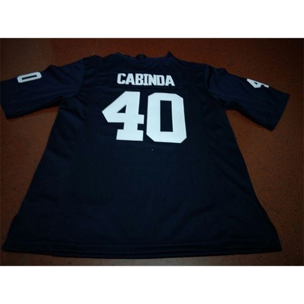 

3740 white navy #40 jason cabinda penn state nittany lion alumni college jersey or custom any name or number jersey, Black