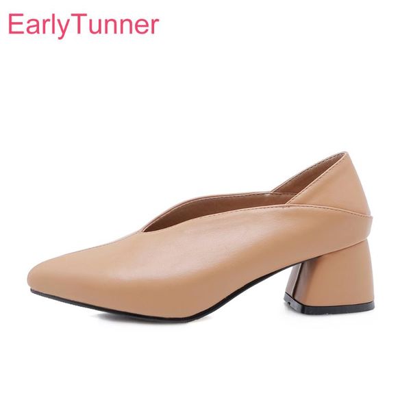 

dress shoes autumn brand elegant apricot black women nude pumps 2 inch heels lady eb192 plus big small size 3  30 43 48