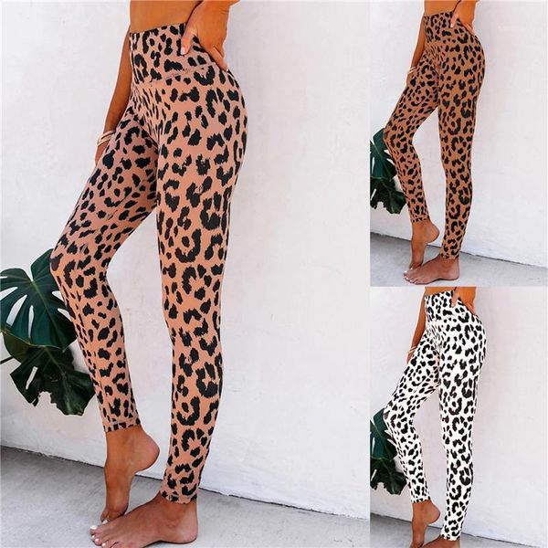 

yoga outfits leopard elastic animal skin sports leggings winter warm women pants gym sportswear leggings1, White;red