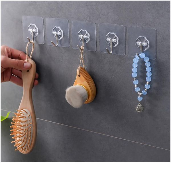 

transparent strong suction hooks for home kitchen and bathroom cup sucker hanger key holder storage wmtakg