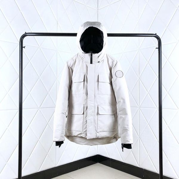 

european outerwear down jacket for men's women's with real wolf fur hooded parka winter coat windbreaker designer maya casual 2021, Black