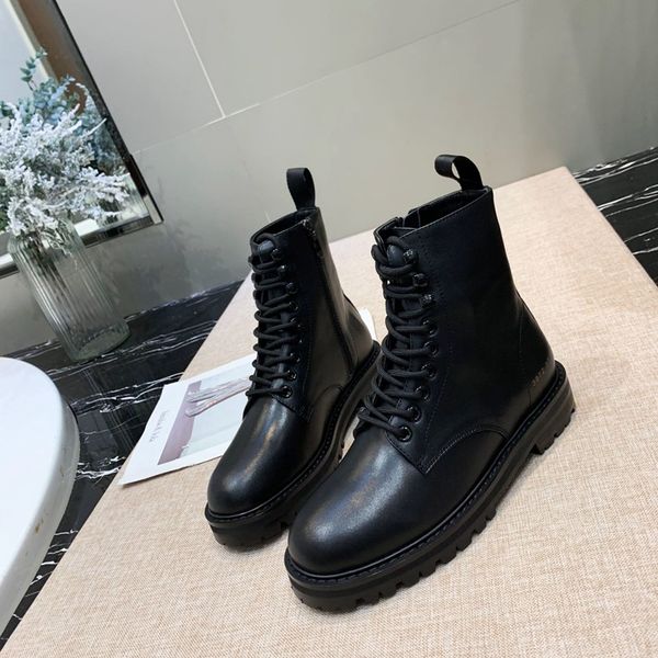 

women martin booties black boots lace-up new fashion bottes casual outdoor shoes zapatos mujer leather ankle boots ladies boots