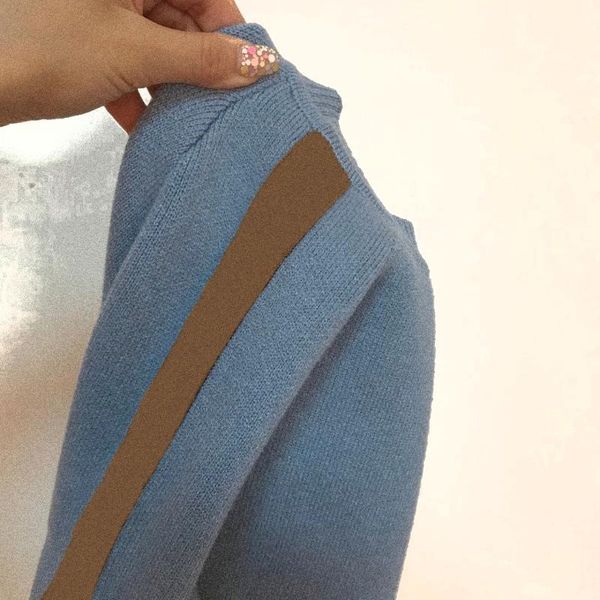 

per-sale ship in mid-september 2020 new autumn boys winter clothes f webbing embellished pullover sweater baby girl sweater, Blue