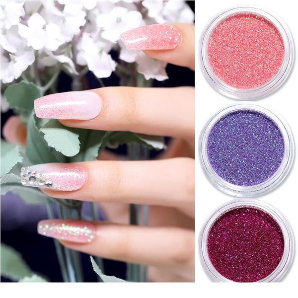 

1g/box gradient glitter nail powder shining sugar pink purple acrylic powder nail art decorations 1g/box jllxdx, Silver;gold
