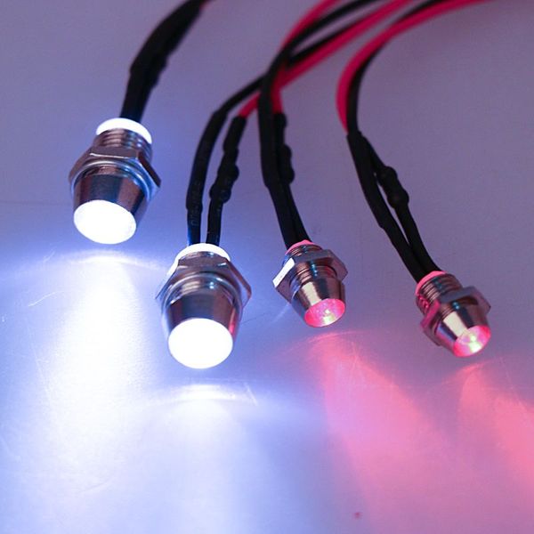 

rc on-road model drift car new led night 5mm & 3mm headlamps headlights light