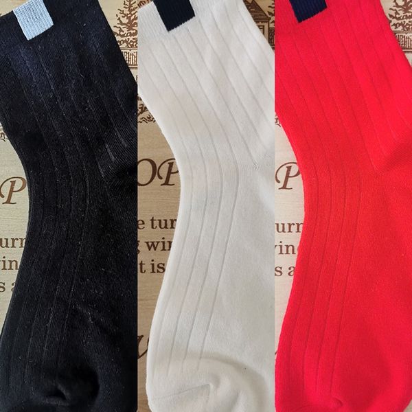 

miy7o stockings socks and label mid tube striped men's autumn cotton striped breathable band winter men's long socks nalyc, Black