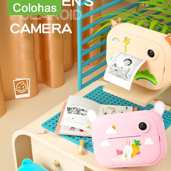 

digital cameras kids video po camera cute children's instant print toys for girls birthday gift instantane print1